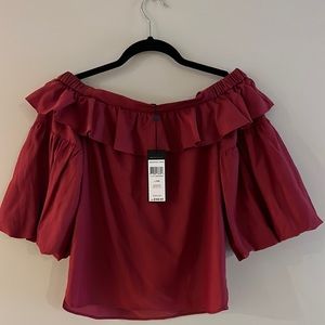 NWT BCBG MAXAZRIA off shoulder top size xxs